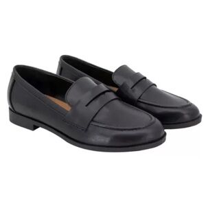 NWT Kensie Gitty Ladies' Penny Loafer Color Black Size 8.5 Easy On Extra Padded